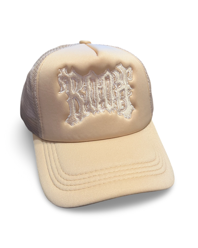 Embroidered “ROOK” Cream Foam SnapBack Trucker Hat